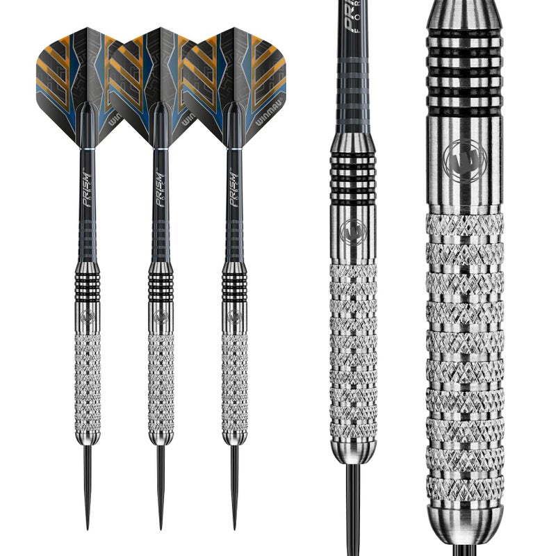 Winmau سهام وينماو بارباريان INOX الفولاذية 22 جرام مع أجنحة وبراغي (عمود) - Image 5